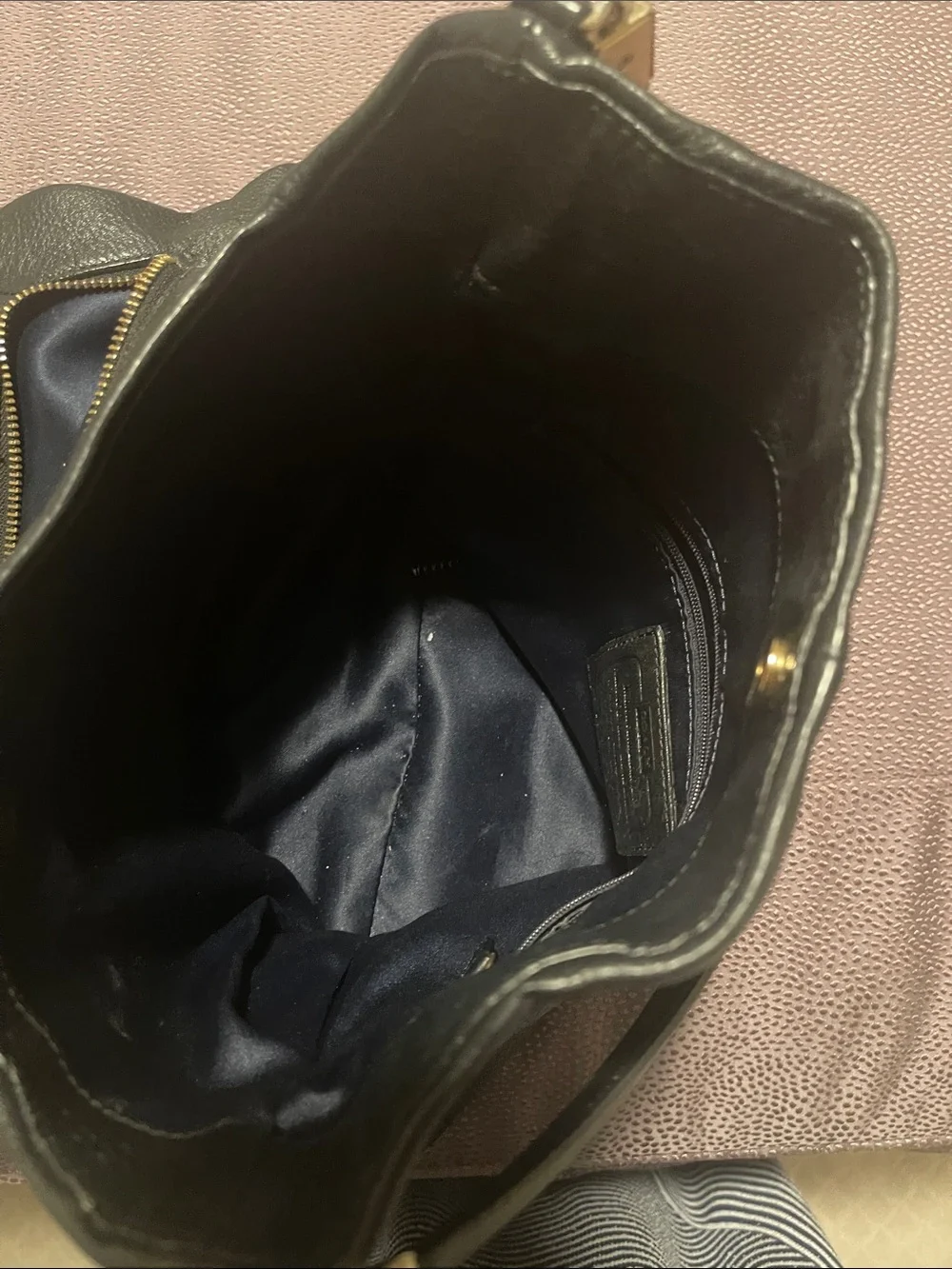 Coach Black/gold Bag